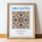 Vibo Valentia, Italy – World Heritage Travel Poster, in wooden frame leaning on the floor