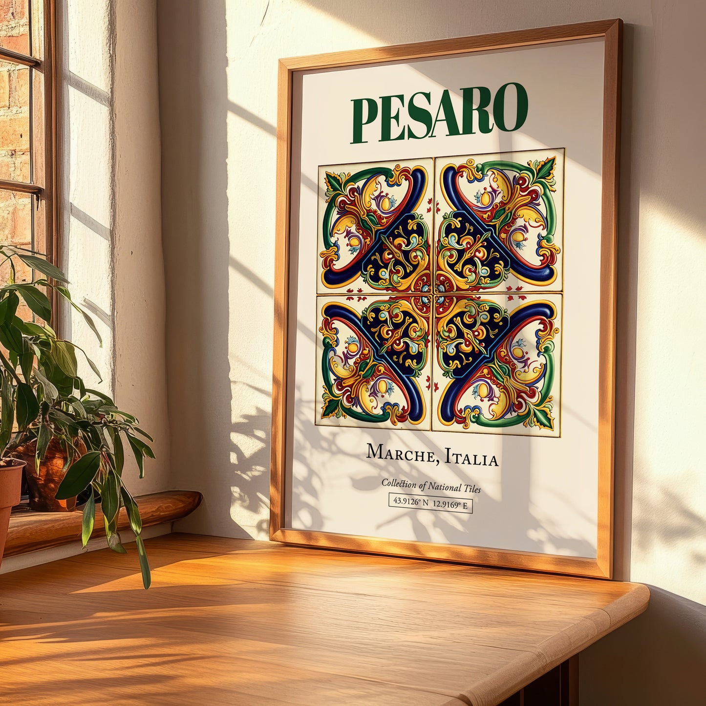 Pesaro, Italy – Travel Print, clean layout with no caption