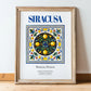 Siracusa, Italy – Dream Destination Decor, in wooden frame leaning on the floor