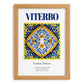 Viterbo, Italy – World Heritage Travel Poster, set in oak frame