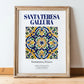 Santa Teresa Gallura, Italy – Vintage Travel Poster, in wooden frame leaning on the floor