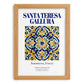 Santa Teresa Gallura, Italy – Vintage Travel Poster, set in oak frame