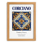 Corciano, Italy – Travel Poster, set in oak frame