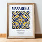 Manarola, Italy – Travel Wall Decor, in wooden frame leaning on the floor