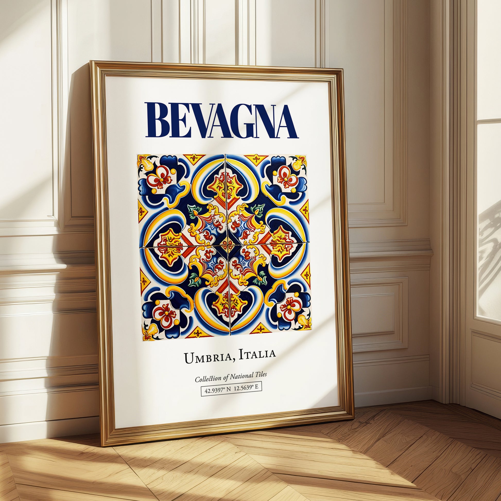 Bevagna, Italy – Travel Print, styled in a charming Paris street view