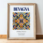 Bevagna, Italy – Travel Print, in wooden frame leaning on the floor