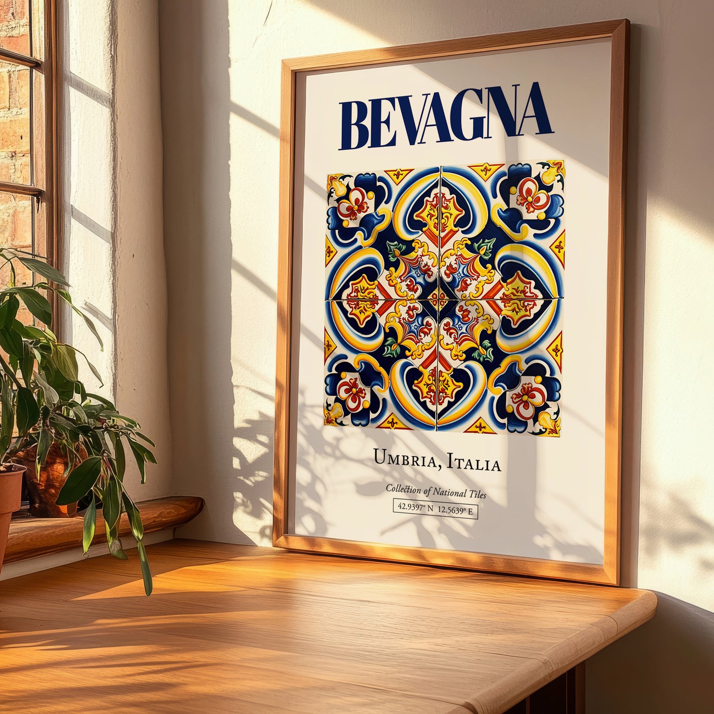 Bevagna, Italy – Travel Print, clean layout with no caption