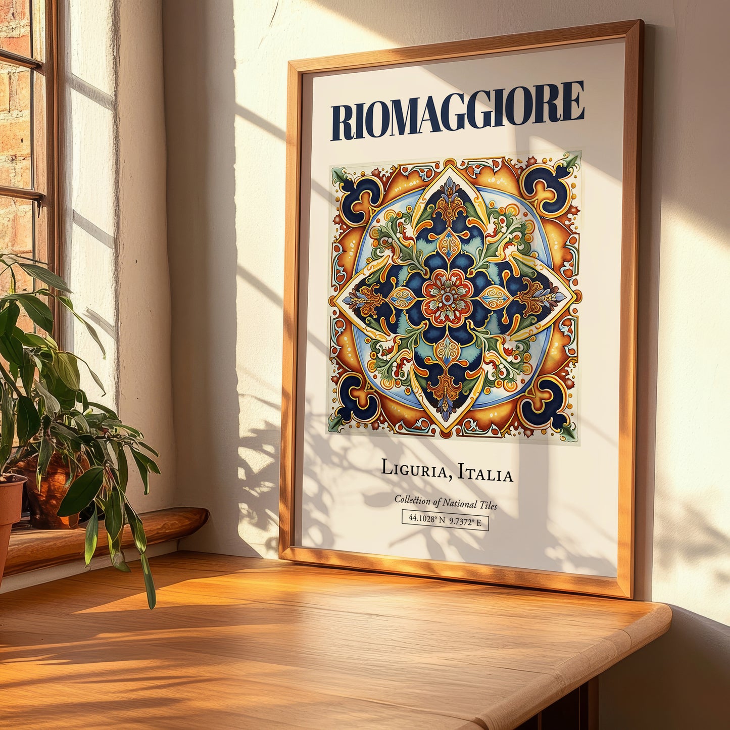 Riomaggiore, Italy – Travel Poster, clean layout with no caption