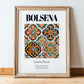 Bolsena, Italy – Travel Print, in wooden frame leaning on the floor
