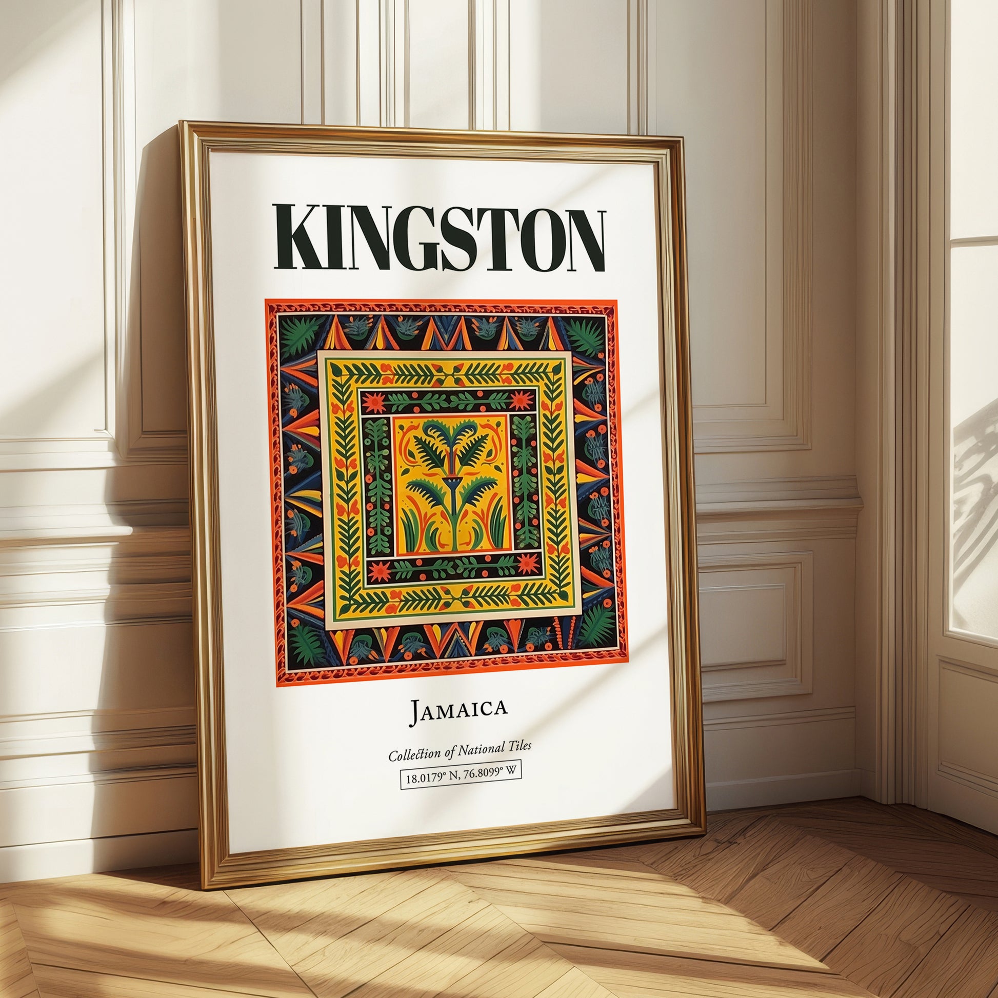 Kingston, Jamaica – Travel Wall Art, styled in a charming Paris street view