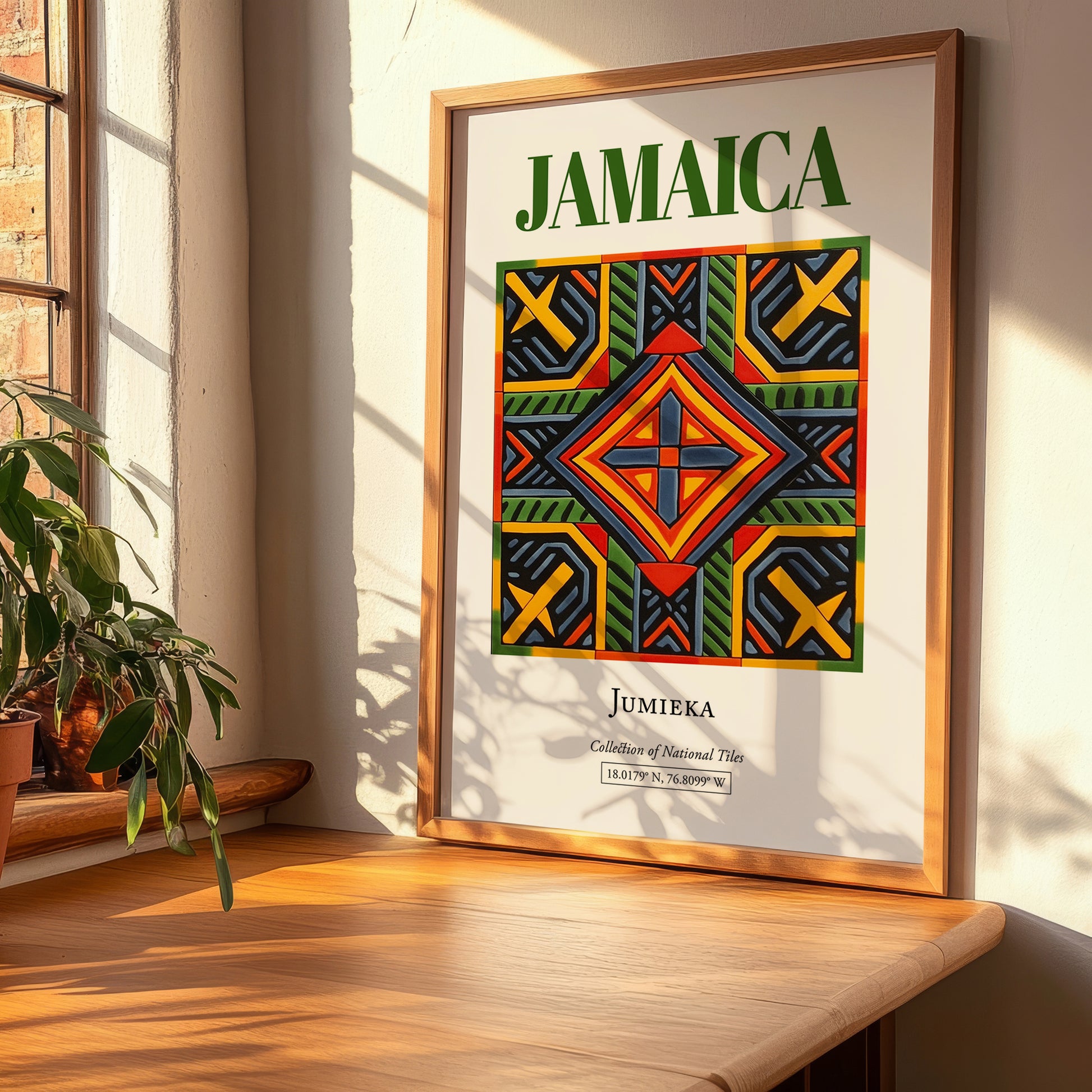 Jamaica, Jamaica – Travel Poster, clean layout with no caption
