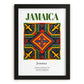 Jamaica, Jamaica – Travel Poster, in sleek black frame