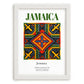Jamaica, Jamaica – Travel Poster, placed in minimal white frame
