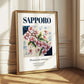 Sapporo, Japan – Global Cities Wall Print, styled in a charming Paris street view