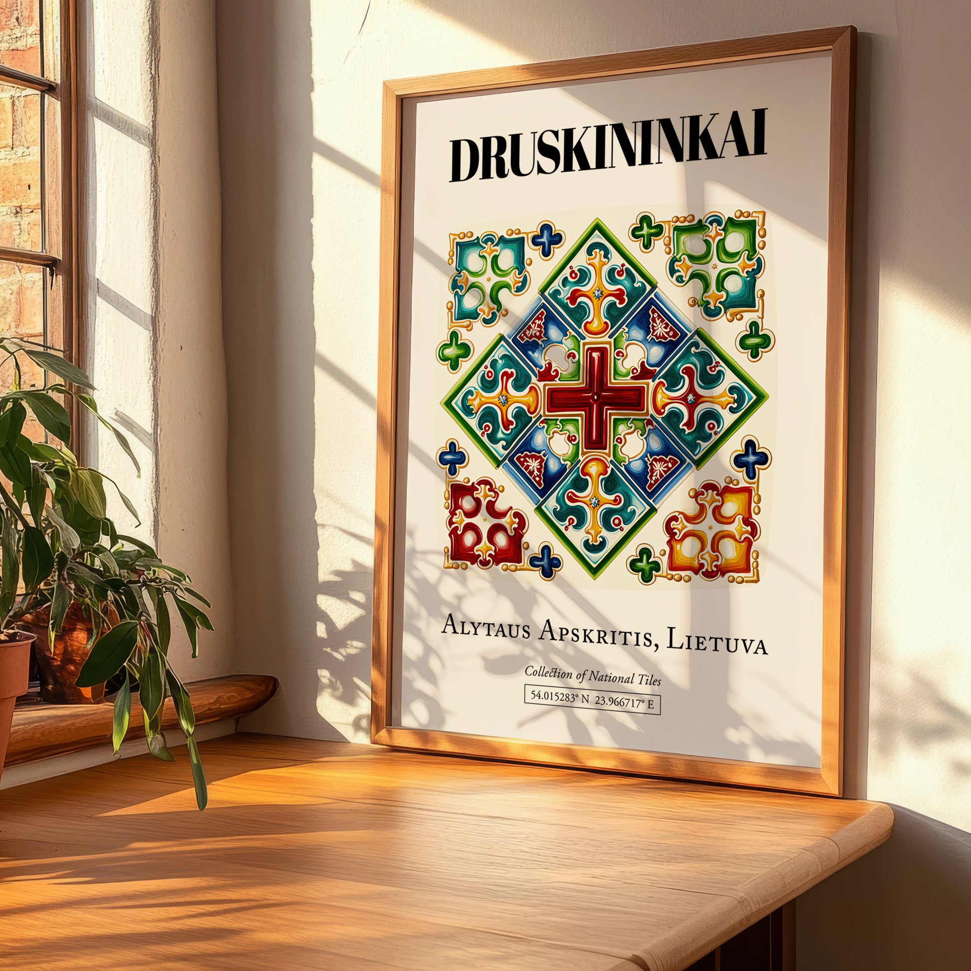 Druskininkai, Lithuania – Cultural Heritage Wall Art, clean layout with no caption
