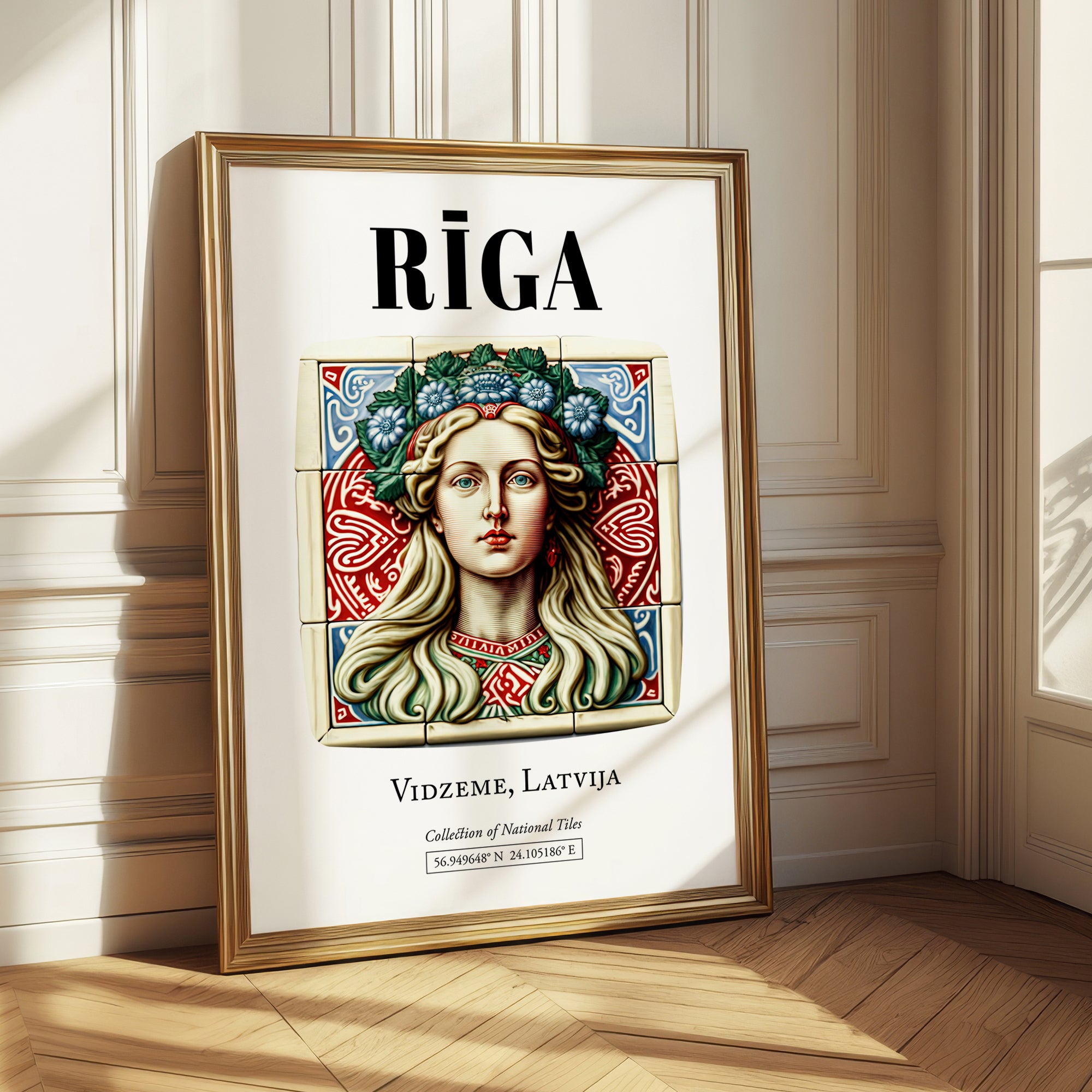 Riga, Latvia – Global Wall Art, styled in a charming Paris street view