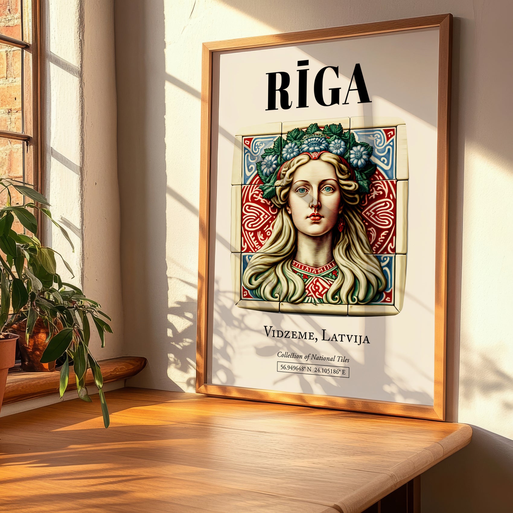 Riga, Latvia – Global Wall Art, clean layout with no caption