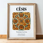 Cēsis, Latvia – Travel Wall Decor, in wooden frame leaning on the floor