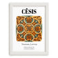 Cēsis, Latvia – Travel Wall Decor, placed in minimal white frame