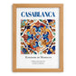 Casablanca, Morocco – Travel Wall Decor, set in oak frame