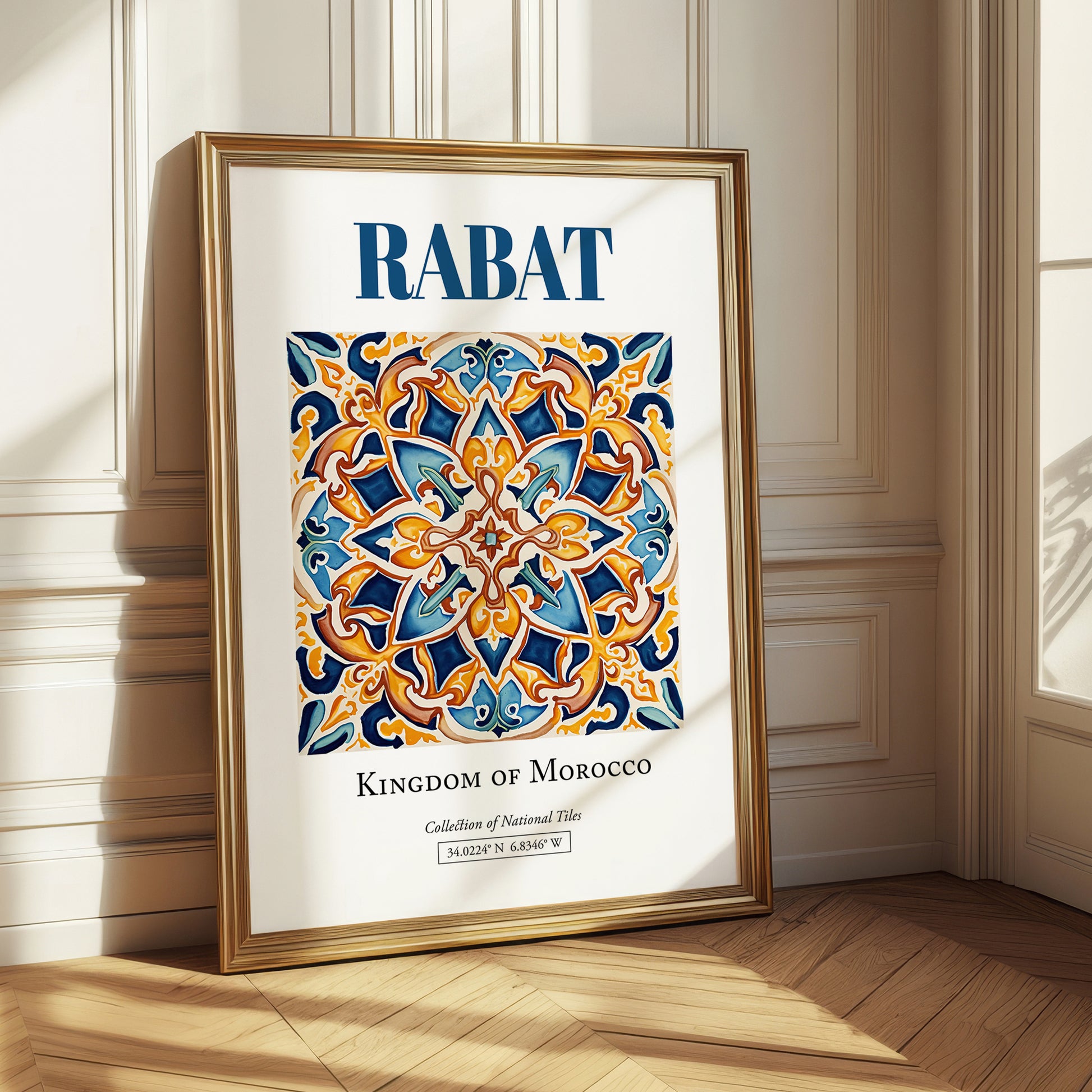 Rabat, Morocco – Travel Wall Art, styled in a charming Paris street view