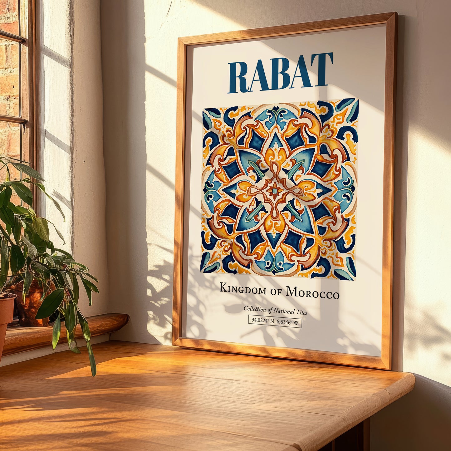 Rabat, Morocco – Travel Wall Art, clean layout with no caption