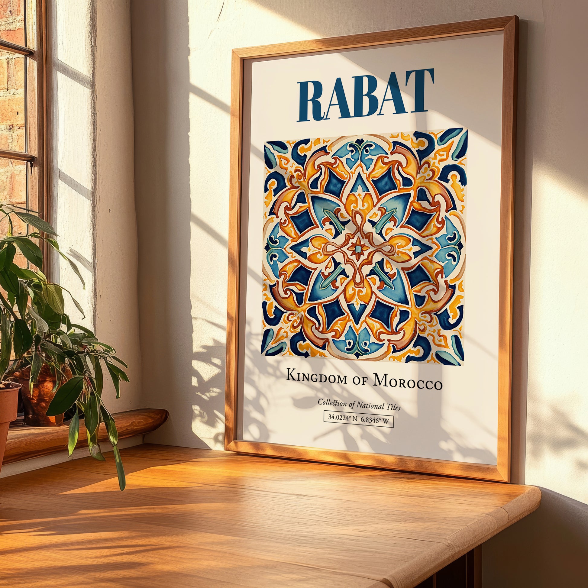 Rabat, Morocco – Travel Wall Art, clean layout with no caption