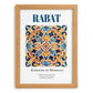 Rabat, Morocco – Travel Wall Art, set in oak frame
