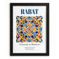 Rabat, Morocco – Travel Wall Art, in sleek black frame
