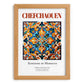 Chefchaouen, Morocco – Cityscape Wall Art, set in oak frame