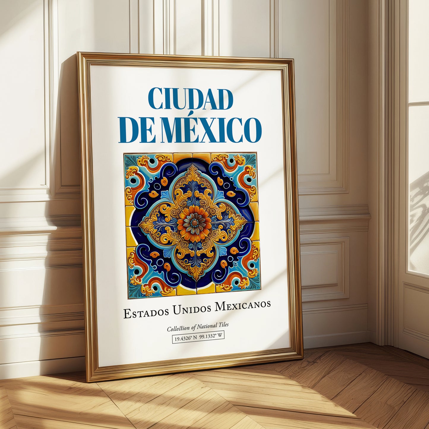 Ciudad de México, Mexico – Travel Print, styled in a charming Paris street view
