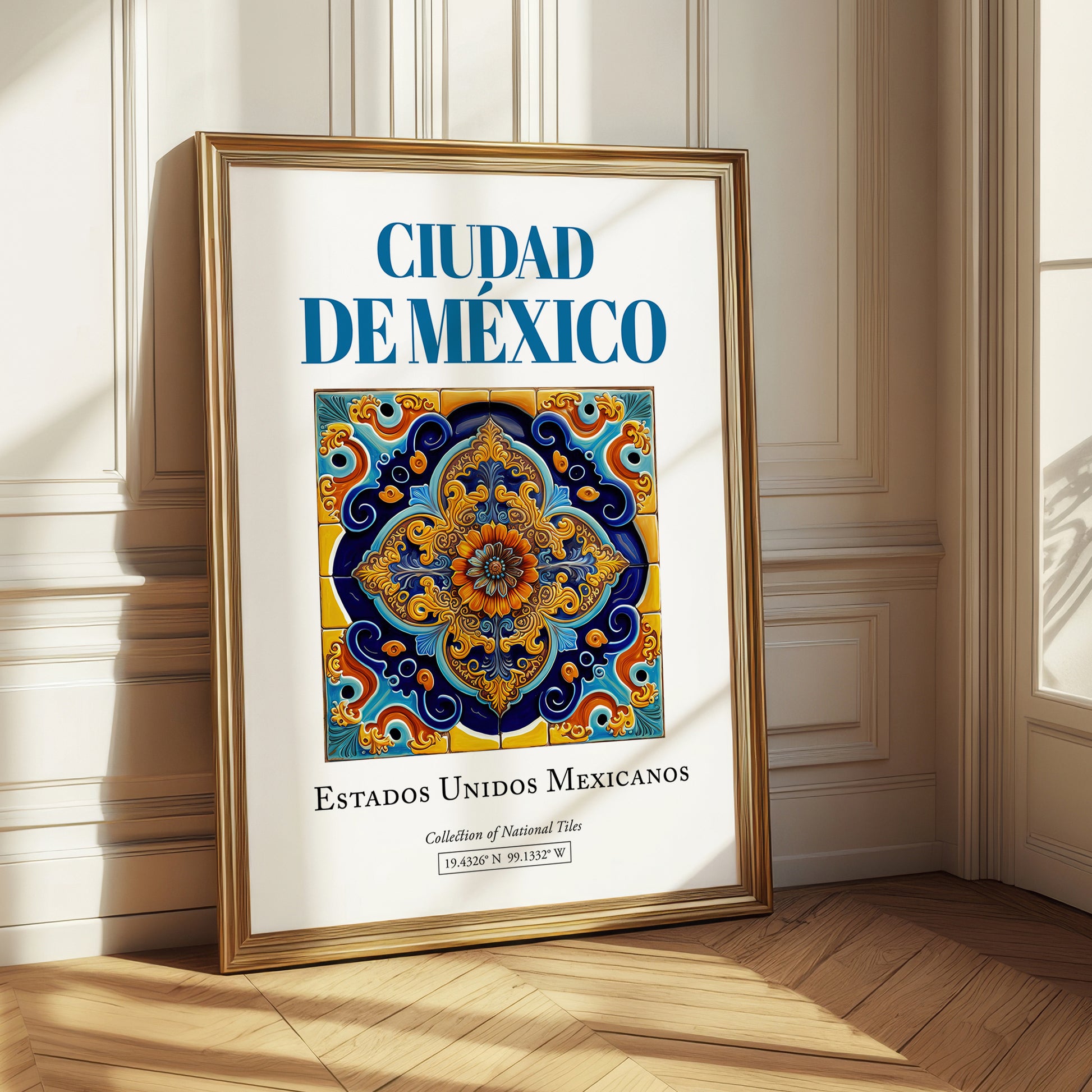 Ciudad de México, Mexico – Travel Print, styled in a charming Paris street view