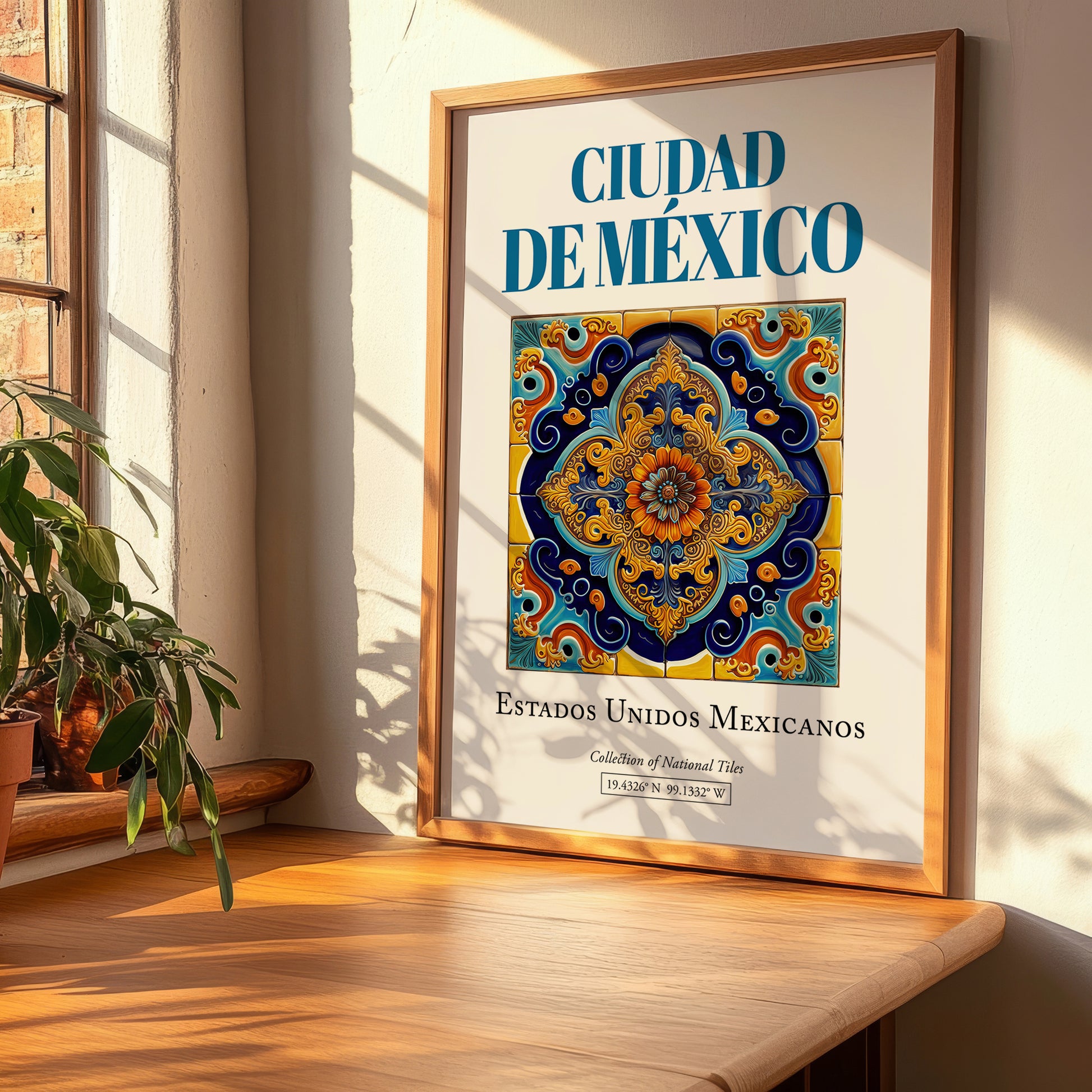 Ciudad de México, Mexico – Travel Print, clean layout with no caption