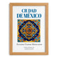 Ciudad de México, Mexico – Travel Print, set in oak frame