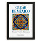 Ciudad de México, Mexico – Travel Print, in sleek black frame