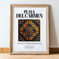 Playa del Carmen, Mexico – Travel Print, in wooden frame leaning on the floor