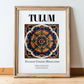 Tulum, Mexico – Travel Wall Decor, in wooden frame leaning on the floor
