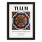 Tulum, Mexico – Travel Wall Decor, in sleek black frame