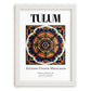 Tulum, Mexico – Travel Wall Decor, placed in minimal white frame