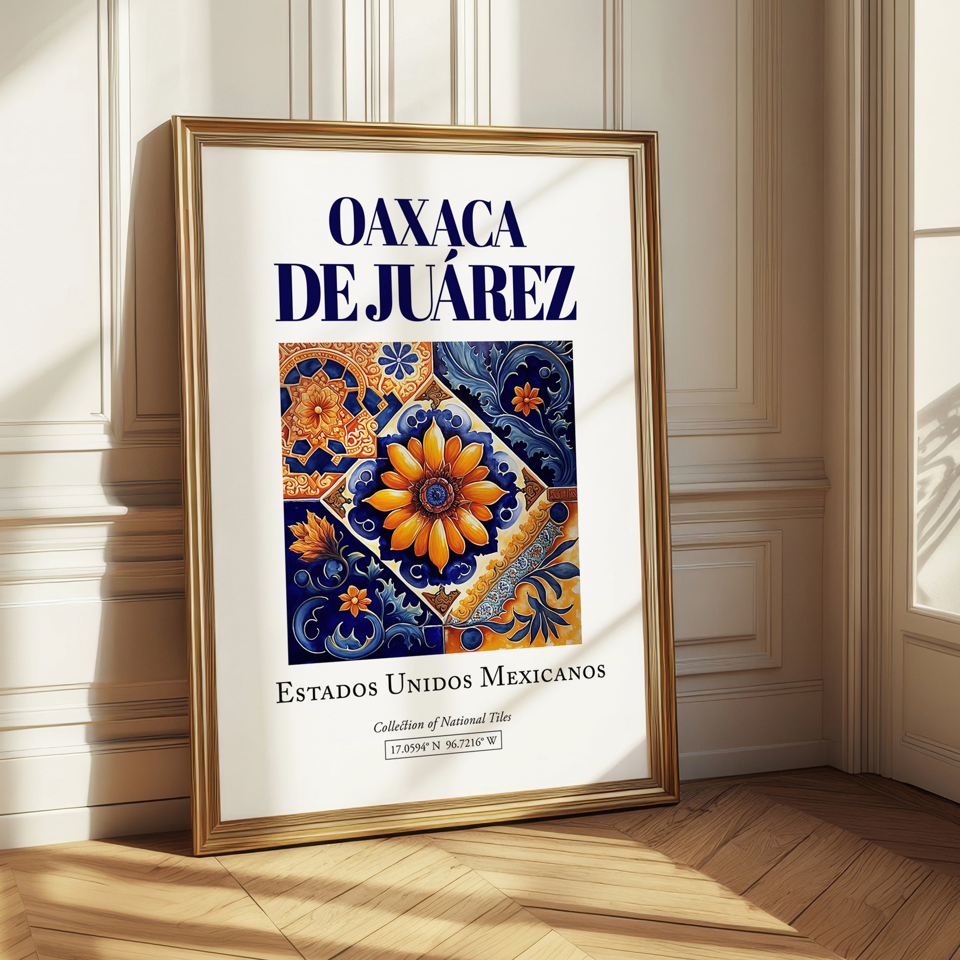 Oaxaca de Juárez, Mexico – Travel Print, styled in a charming Paris street view
