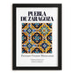 Puebla de Zaragoza, Mexico – Cultural Heritage Wall Art, in sleek black frame