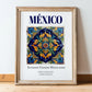 México, Mexico – Wanderlust-Inspired Poster, in wooden frame leaning on the floor