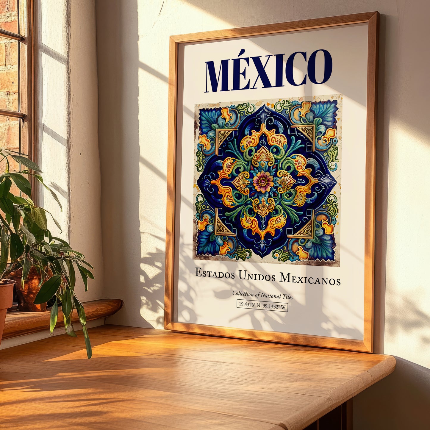 México, Mexico – Wanderlust-Inspired Poster, clean layout with no caption