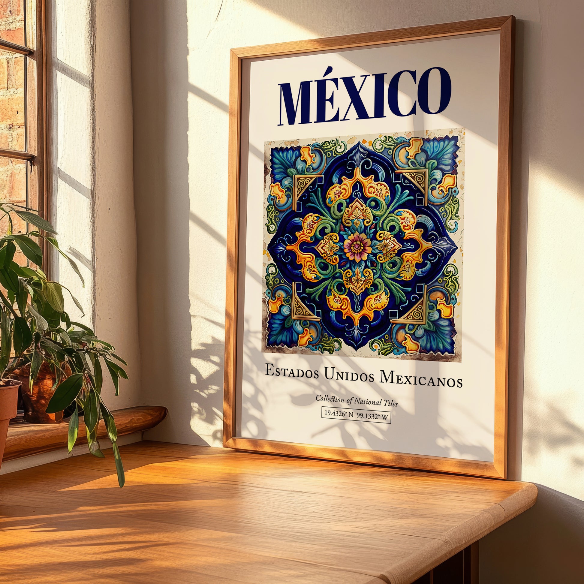 México, Mexico – Wanderlust-Inspired Poster, clean layout with no caption
