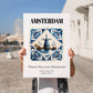 Amsterdam, Netherlands – Travel Wall Decor, no-text version framed in wood