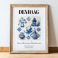 Den Haag, Netherlands – World Travel Art, in wooden frame leaning on the floor