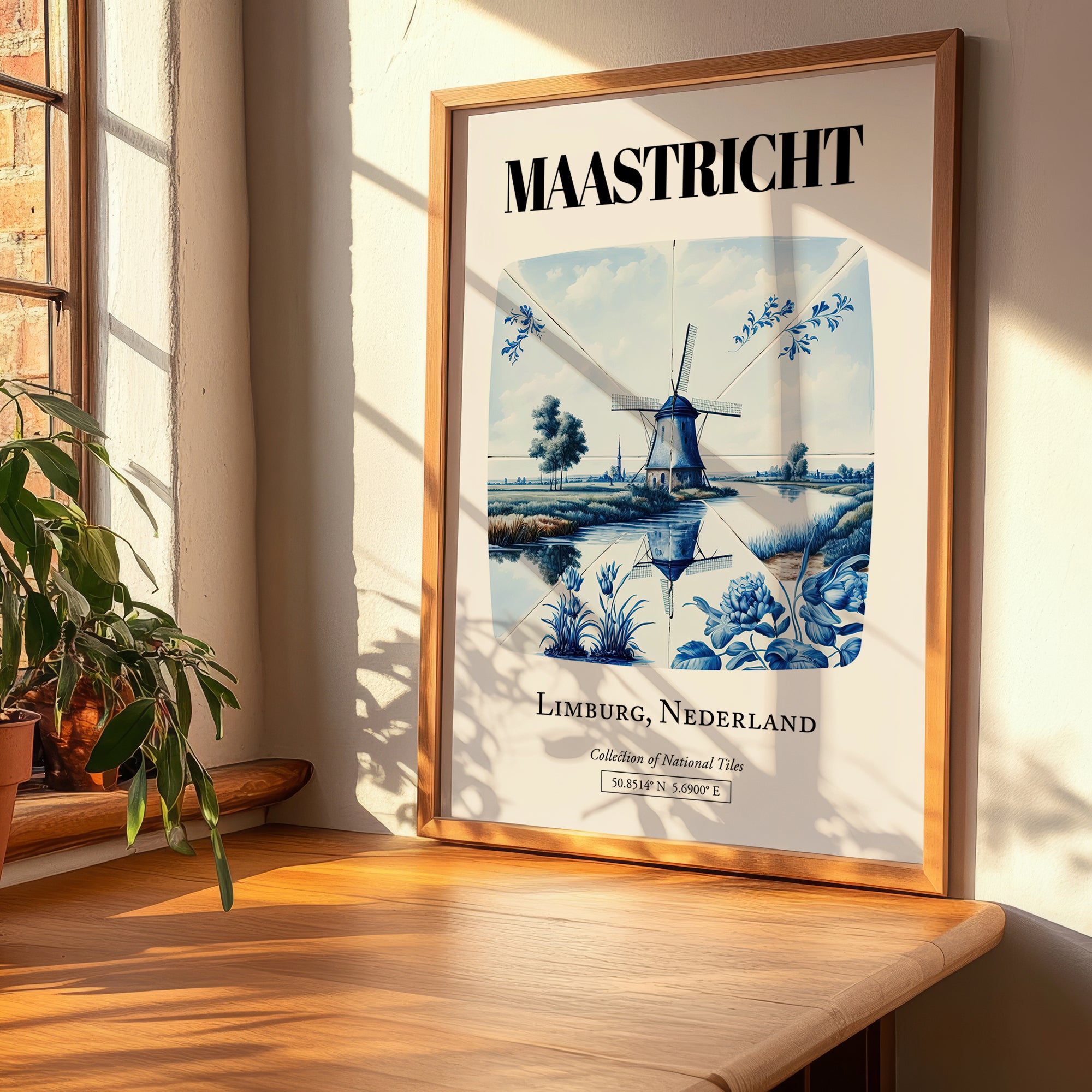 Maastricht, Netherlands – Travel Poster, clean layout with no caption