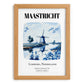 Maastricht, Netherlands – Travel Poster, set in oak frame