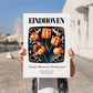 Eindhoven, Netherlands – Travel Print, no-text version framed in wood
