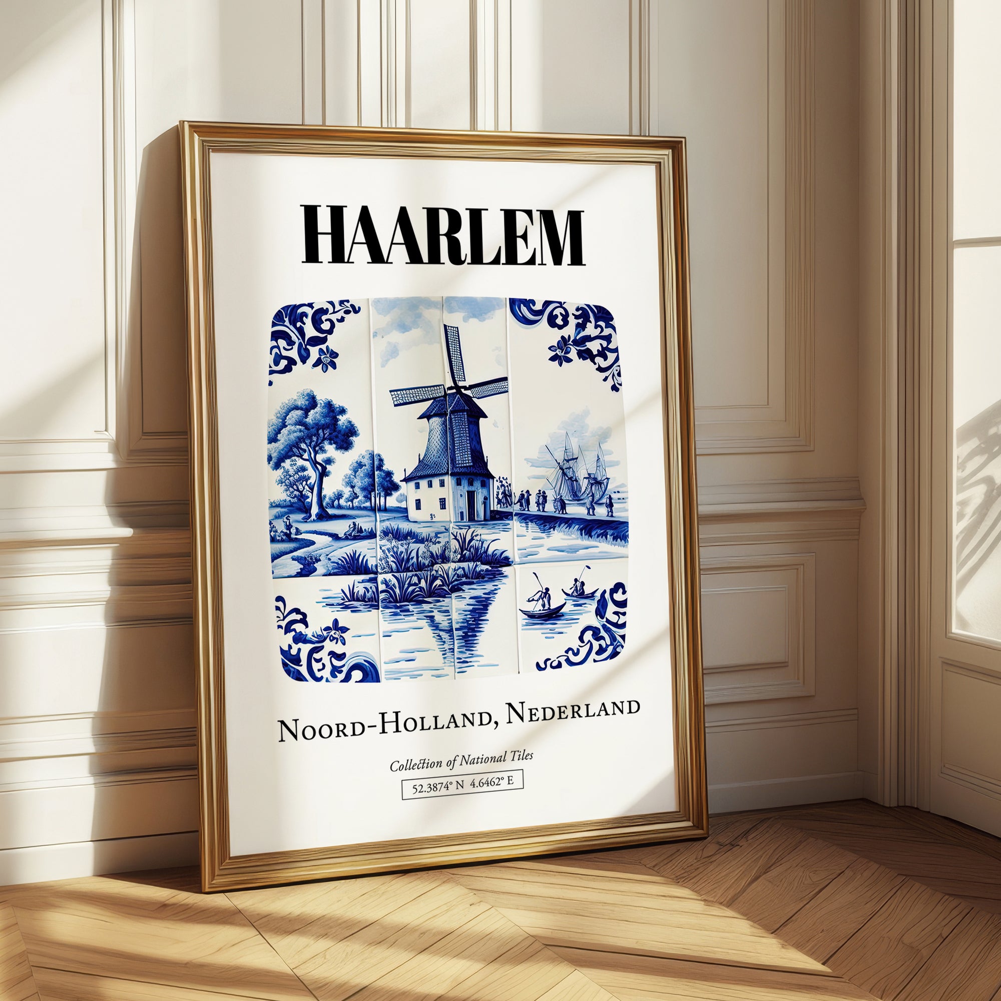 Haarlem, Netherlands – Travel Print, styled in a charming Paris street view